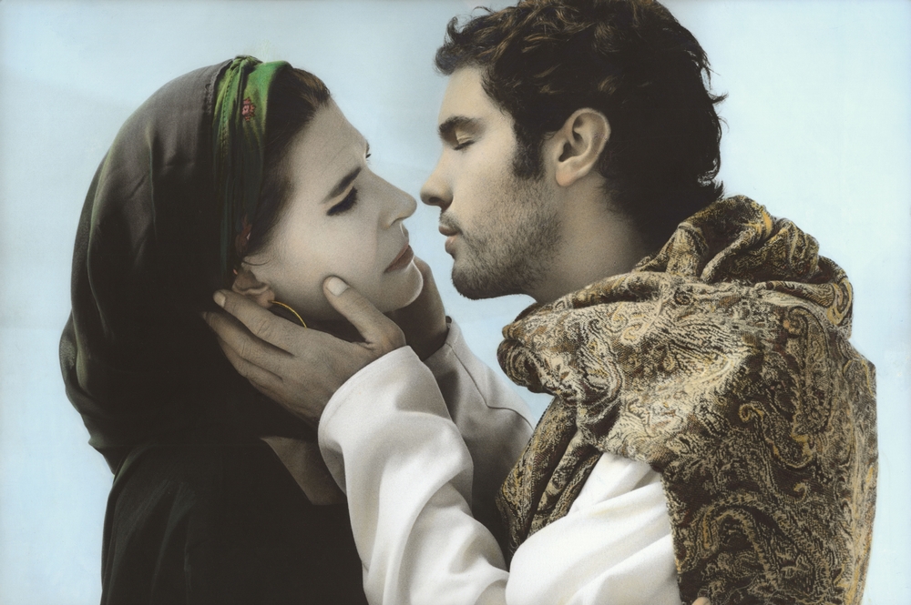 Youssef Nabil - Fanny Ardant et Tahar Rahim, You Never Left # III, 2010 Hand colored gelatin silver print Courtesy of the Artist and Nathalie Obadia Gallery, Paris/ Brussels
